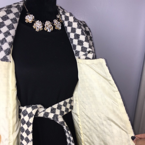Elegant Houndstooth Coat 💋 - Picture 4 of 8